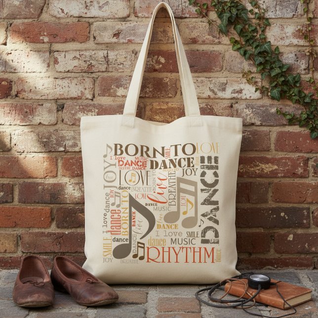 Bolsa Tote Nascido para Dançar Brown ID277 (Criador carregado)