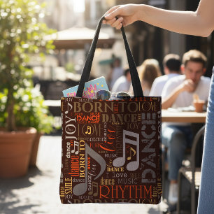 Bolsa Tote Nascido para Dançar Brown ID277