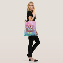 Bolsa Tote Nascido para Ser Único Dragão Rosa Fofo – Inspirad
