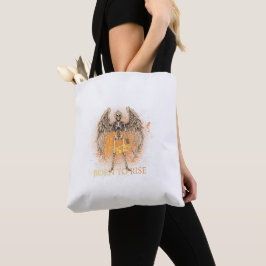 Bolsa Tote Nascido para Subir – Anjo Esqueleto com Desenho de