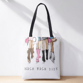 Bolsa Tote Nashville Bachelorette Fashion Cowboy Boots Person