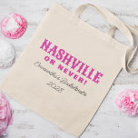 Bolsa Tote Nashville Ou Nunca Mais Bachelorette Retro Rosa Qu<br><div class="desc">Nashville Ou Nunca Retro Bachelorette Tote Bag Rosa Quente,  personalize-o com seu próprio nome e texto.</div>