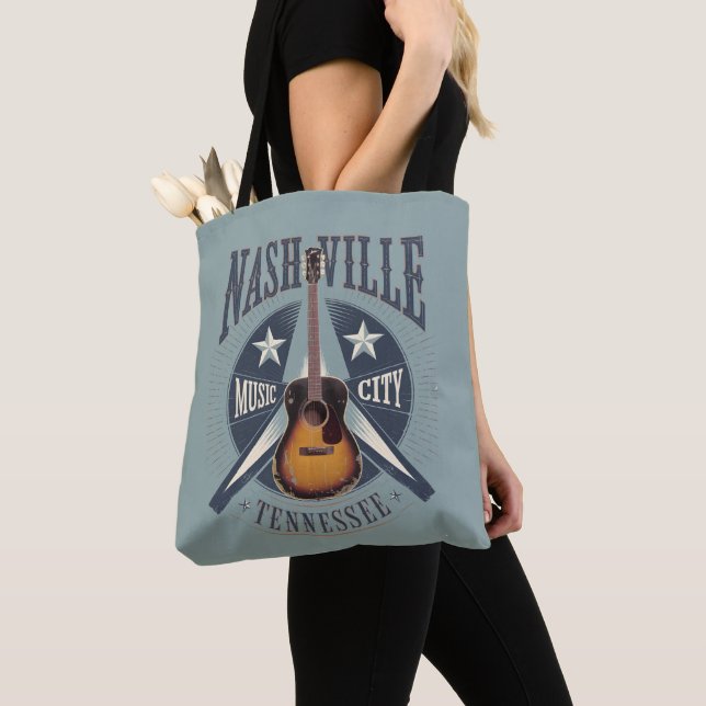 Bolsa Tote Nashville, TN - Music City USA (Close Up)