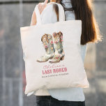 Bolsa Tote Nashville Último Rodeo Boots Festa de solteira<br><div class="desc">Nashville Last Rodeo Boots Festa de solteira tote bag é perfeito para o seu Nash Bash! Botas florais adoráveis acendem este favor de festa de solteira.</div>
