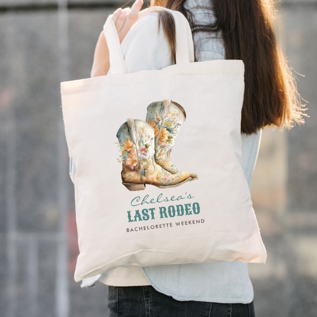 Bolsa Tote Nashville Último Rodeo Boots Festa de solteira (Criador carregado)