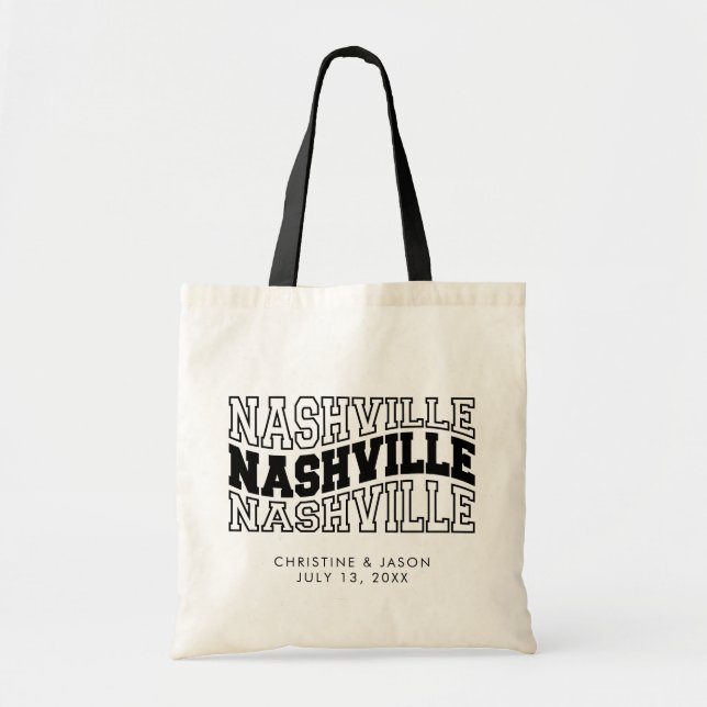 Bolsa Tote Nashville Wedding Welcome (Frente)