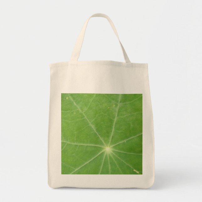 Bolsa Tote Nasturtium Leaf Organic Grocery Tote Bag (Frente)