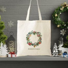 Bolsa Tote Natais vintages Retroativos Fios e Ornamentos Pers