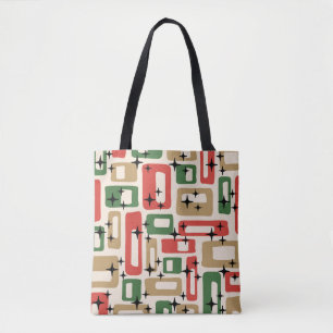 Bolsa Tote Natal Atômico Moderno de Meados do Século