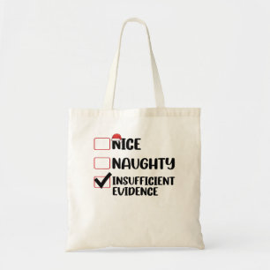 Bolsa Tote Natal Bonito Travesso Evidências Insuficientes 