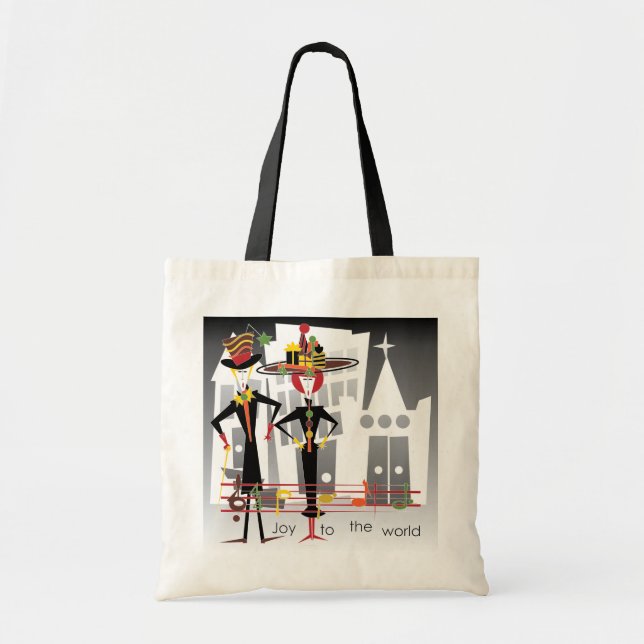 Bolsa Tote Natal Carols Joy Bag (Frente)