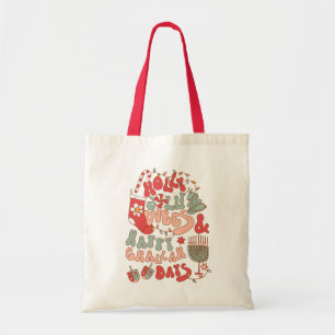 Bolsa Tote Natal Chanukah hanukkah Groovy Vibes