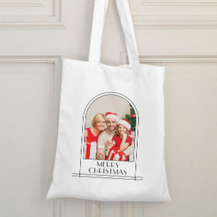 Bolsa Tote Natal da família personalizada do Arch elegante