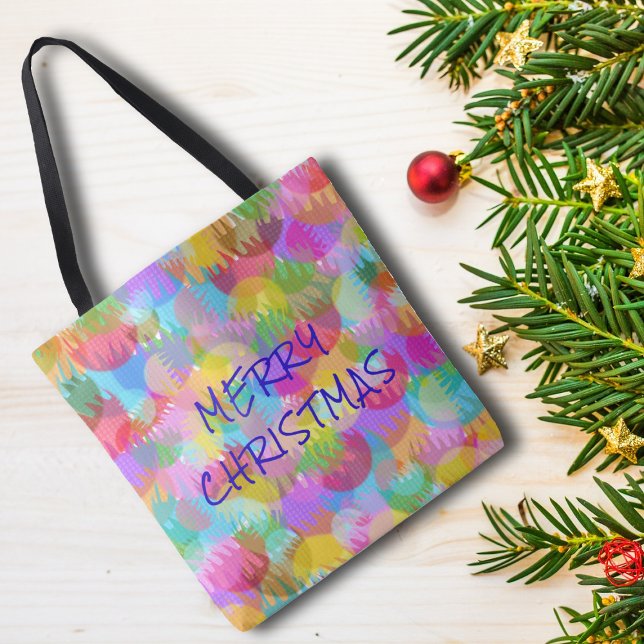 BOLSA TOTE NATAL DE MERCADORIAS PERSONALIZADO E COM COR ESPAR (Criador carregado)