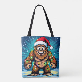 Bolsa Tote Natal divertido Bigfoot