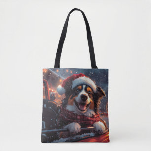 Bolsa Tote Natal do Cachorro Kelpie Australiano