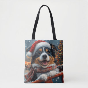 Bolsa Tote Natal do Cachorro-Pastor Australiano