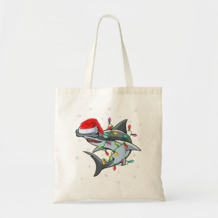 Bolsa Tote Natal do Tubarão-martelo Santa Hat