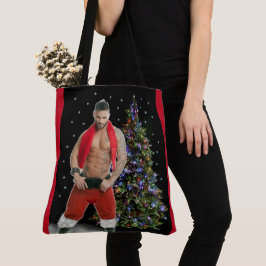 Bolsa Tote Natal dos Papais noeis Hunk Buff mais quentes