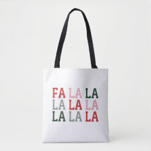 Bolsa Tote Natal Fa La La La La Férias Xmas Engraçado