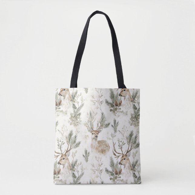 Bolsa Tote Natal Floresta dos Veados (Frente)