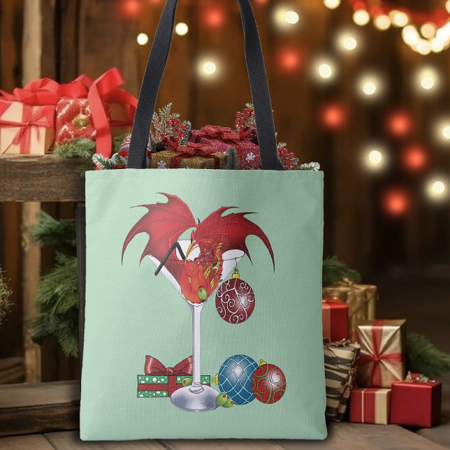 Bolsa Tote Natal Joy Dragon (Criador carregado)