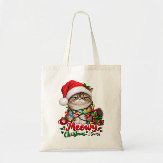 Bolsa Tote Natal Meowy