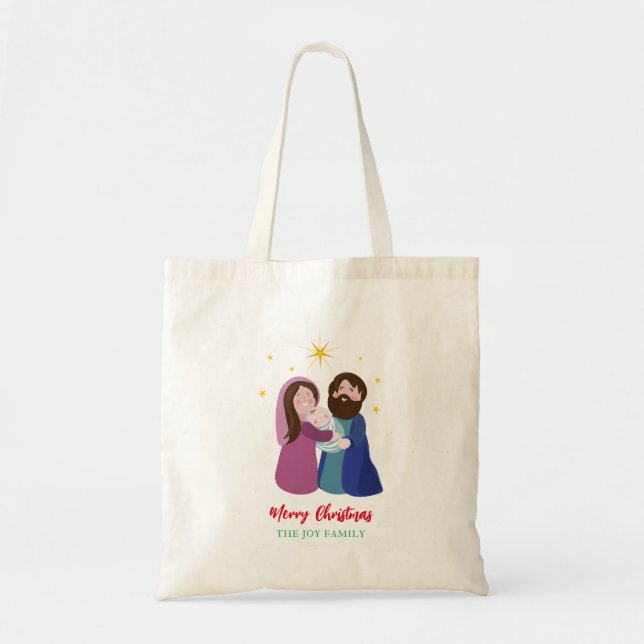 Bolsa Tote Natal Natividade (Frente)