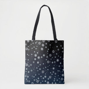 Bolsa Tote Natal: Padrão de neve
