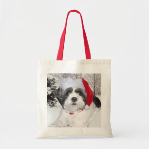 Bolsa Tote Natal Shih Tzu
