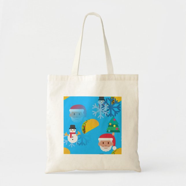Bolsa Tote natal taco emoji (Frente)