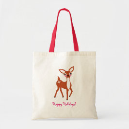 Bolsa Tote Natal Veado Fofo