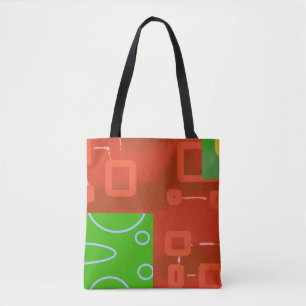 Bolsa Tote Natal Verde Vermelho 