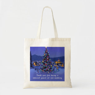 Bolsa Tote Natal vintage do casamento de férias