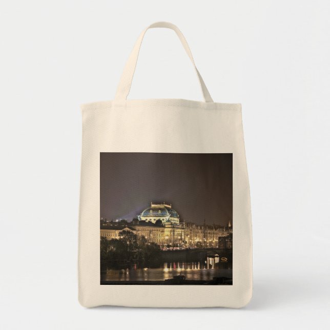 Bolsa Tote National Theater Prague Night (Frente)