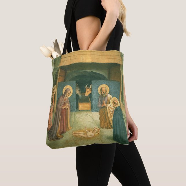 Bolsa Tote Natividade por Fra Angelico (Close Up)