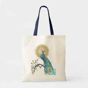 Bolsa Tote Natural de Peacock Mandala