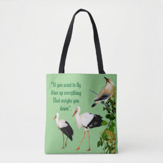 Bolsa Tote Nature Greenery Deixa Pássaros Água Monograma