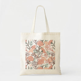 Bolsa Tote Nature Inspirou Floral: Padrão De Flor De Cravos