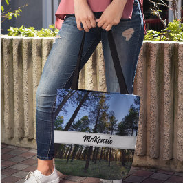 Bolsa Tote Natureza Cena Sunset Floresta do Kaibab Personaliz