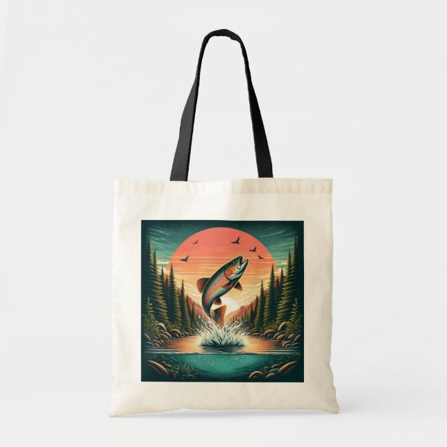 Bolsa Tote Natureza da truta-espumante (Frente)