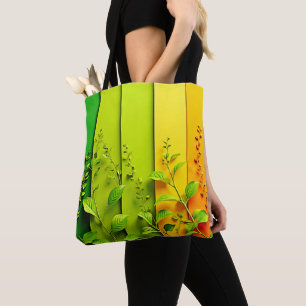 Bolsa Tote Natureza do Bloco de Cor Moderna