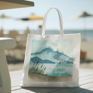 Bolsa Tote Natureza Moderna Da Aquarela O Vamos Da Aventura C