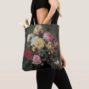 Bolsa Tote Natureza Morta com Flores em Vaso por Olaf Hermans