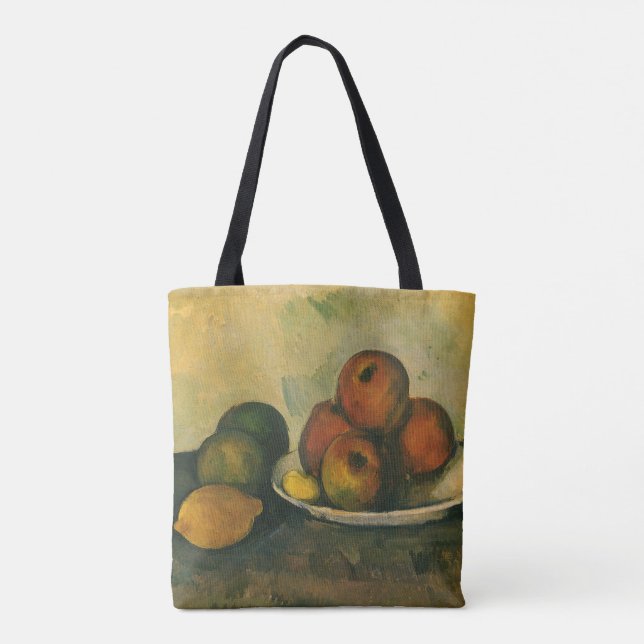 Bolsa Tote Natureza Morta com Maçãs por Paul Cezanne (Verso)