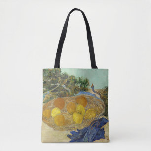 Bolsa Tote Natureza Morta de Laranjas Limões Luvas Azuis de V