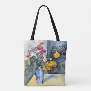 Bolsa Tote Natureza Morta Flores em um Vaso Por Paul Cezanne