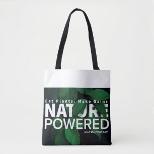 Bolsa Tote Natureza psta. Coma plantas. Faça ganhos