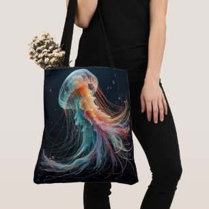 Bolsa Tote náutica/praia/águas-vivas costeiras