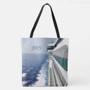 Bolsa Tote Náutico Monogrammed dos balcões do lado de porto